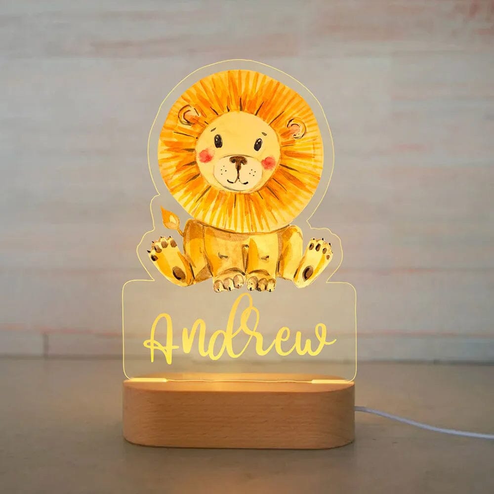 Personalised Baby Animal LED USB Night Light